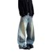 American Wide Leg Curved Knife Jeans Men's Spring And Autumn Fashion Brand Long Straight Tube Large Size Loose Baggy_mkmklike.com