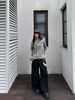 Vintage Irregular Denim For Women Autumn Washed Design Jacket Top_mkmklike.com