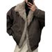 Melard Cool Mountain Eagle Niche Retro Large Plush Stand Collar Design Sense Hong Kong Style Winter Thickened Cotton_mkmklike.com