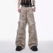 Men's Clothing Y2K Autumn American Design Wasteland Old Dirty Dye Overalls Men Retro Destroyed Raw Edge Casual Trousers Men_mkmklike.com