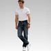 Autumn Blue Washed Men's Jeans – Mid-Rise Straight Leg (S-XXXL, 100% Cotton, Vintage Distressed For Everyday Versatility)_mkmklike.com