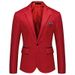 New Men's Slim Fit Single breasted Suit Youth Fashion Casual Wedding Party Dress Coat_mkmklike.com