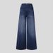 Plus Size High Waisted Jeans For Women - Vintage Washed Wide Leg Denim Pants With Stretch, Comfortable Loose Fit Trousers (S-XXL)_mkmklike.com
