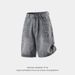 Men's Ripped And Distressed Denim Shorts Straight Leg Loose Fit Casual Five Point Pants Trendy Summer Style_mkmklike.com