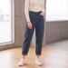 Retro Denim Harem Pants Women's Style Dad Pants Long With Rolled Up Hem New Autumn_mkmklike.com