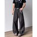 Men's Slim Fit Selvedge Denim Jeans With Floral Embroidery & Slight Flare For Street Style Versatile Streetwear Staple_mkmklike.com