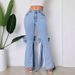 High-Waisted Flared Jeans For Women – Stretchy Denim With Bow Detail (Retro Chic, Comfort Fit)_mkmklike.com