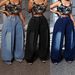 Retro Washed Blue Wide Leg Jeans High Waisted Elastic Plus Size Lantern Jeans Style Design Pleated_mkmklike.com