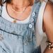 K New Retro Personalized Printed Jumpsuit, Fashionable Floral Denim Shorts_mkmklike.com