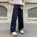 Men's Baggy Jeans Straight Leg Comfortable Casual Pants Loose Fit Denim Trousers For Spring & Autumn_mkmklike.com
