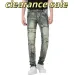Designer Men's Jeans Multi-pocket Perforated Washable Series High-quality Clearance Products Trendy Brand Slim Fit Small_mkmklike.com
