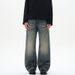 Men's Washed Whiskered Jeans Retro Archer0603 Trendy Vintage Trousers For Spring Men's Wear_mkmklike.com