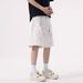HME Men's Denim Shorts for Summer European And American Style High Street Trendy Heavyweight Graffiti Loose Casual 5 Point Cross Border_mkmklike.com