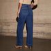 Women's Wide Leg Retro Style Jeans Straight Leg Spring New Style Exclusively Supplied to Europe And America_mkmklike.com