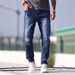 New Wish European And American Heavy Industry Washed Men's Tight Jeans Polished White European And American Straight Pants Men_mkmklike.com