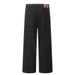 Loose Straight Jeans American High Street Design Deconstructed Split Patchwork Pleated Casual Wide-Leg Pants For Men_mkmklike.com