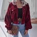 Ins Style Autumn Winter European American Lantern Long Sleeve Corduroy Casual Short Jacket Hot-Selling_mkmklike.com