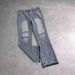 Men's Clothing Blue Straight Washed Jeans Pharrell Loose Trousers Cut_mkmklike.com