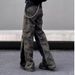 Men's Clothing Retro Loose Camouflage Pants Design Side Stitching Trouser_mkmklike.com