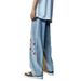 American Star Embroidered Jeans Men's Loose Straight Vibe High Street Pants Casual Trousers_mkmklike.com