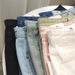 Women's High-Waisted A-Line Denim Shorts Summer American Style Hot Girl Loose Fit Slimming Wide Leg Frayed Hem Hot Pants_mkmklike.com