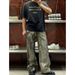 Men's Loose Fit Wide Leg Jeans Digital Printed Washed Camouflage Casual Versatile Pants Summer New Style 3-Pack_mkmklike.com