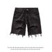 Men's Large Size Retro Hole Denim Shorts High Street American Style Old Raw Edge Beggar Style_mkmklike.com