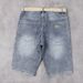 Men's Stretch Denim Shorts - Summer Lightweight Casual Elastic Waist Comfortable Mid-Length Shorts For Teen Boys_mkmklike.com