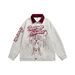 Eon Modish 25 Autumn New American Fashion High Street Fun Foam Print Jacket Coat_mkmklike.com