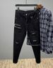 New Harajuku Fashion Spring And Autumn Denim Slim Pencil Pants Skinny Jeans Designer Men's Trendy Jeans Casual Cotton Trousers_mkmklike.com
