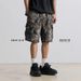 Men's Clothing Men's Loose Casual Straight Shorts Camouflage Drawstring Overalls High Street_mkmklike.com