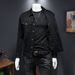 Loom Europe Station 2023 Spring And Autumn New Slim Fit Printed Men's Coat Top Turn-down Collar Jacket Denim Clothing_mkmklike.com