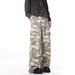American Washed Vintage Camouflage Casual Pants Men's 2025 Summer New Versatile Workwear Wide Leg Cotton Leather_mkmklike.com