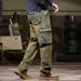 Cross-border Exclusive Ami Kaji Hip-hop Jeans Men's American Nostalgic Retro Multi-bag Tooling Tactical Pants Large Size Pants_mkmklike.com