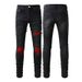 European And American Men's Clothing Street Tide Casual Versatile Trendy Brand Hole Patch Men's Jeans Repair Height Street Tide Small Feet 886_mkmklike.com