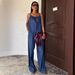 Women's Vintage Denim Tank Top + High Waist Straight Leg Pants Set – Retro Casual Outfit_mkmklike.com