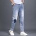 Men's Clothing Trendy Mid Waist Youth Popular Jeans Trendy Loose Straight Trousers_mkmklike.com