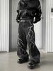 2025 American Style Niche Design Embroidered Lightning Loose Jeans Men And Women Casual Street Straight Mopping Trousers_mkmklike.com