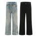 American Street Style Loose Washed Jeans For Men Casual Dad Trendy Punk Vintage Wide-Leg Straight Long Pants_mkmklike.com
