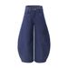 Men's Loose Wide-Leg Pocketed Cargo Jeans With Unique Design And Deconstructed Stitching_mkmklike.com