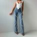 Women's Clothing Jeans Spring Ring Rhinestone Splicing Design Straight Trousers_mkmklike.com