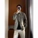 LP Version High-End Fashionable! Linen Cotton Loose Turn-Down Collar Multi-Pocket Men's Business Casual Jacket Coat_mkmklike.com
