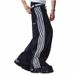 Vintage Streetwear Embroidered Patchwork Jeans Distressed Washed Denim Color Blocking Oversized Straight Leg Men's Clothing_mkmklike.com