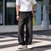 Men's Summer Loose Straight Leg Jeans Washed Retro Trousers_mkmklike.com