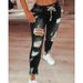Women’s Clothing women's jeans slim fit slimming ripped women's jeans trousers_mkmklike.com