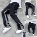 2026 Trendy High Street Mens Jeans Loose Fit Straight Leg Casual Drag Trousers American Style Vintage Vibe Micro Flare 241225_mkmklike.com
