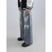 Men's Oversized Distressed Denim Jeans - High Waist Loose Fit Streetwear Pants With Splatter Paint Design_mkmklike.com