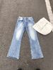 2025 New Micro La Jean Men's And Women's Brand Vintage Fashion Trendy Loose Wide Leg Contrast Color_mkmklike.com