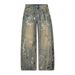 Graffiti Jeans Men's Fashion Brand Spring Versatile Wide American Street Casual Straight Leg Loose Pants Trend_mkmklike.com
