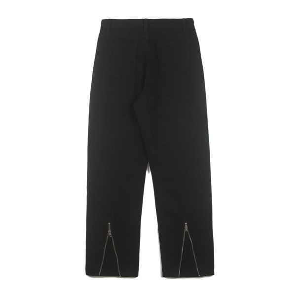 Suitable For All Seasons LKTM Men's Fashion#High Street Vibe Style Draped Jeans For Men With Back Zipper Trendy Casual Long Pants_mkmklike.com